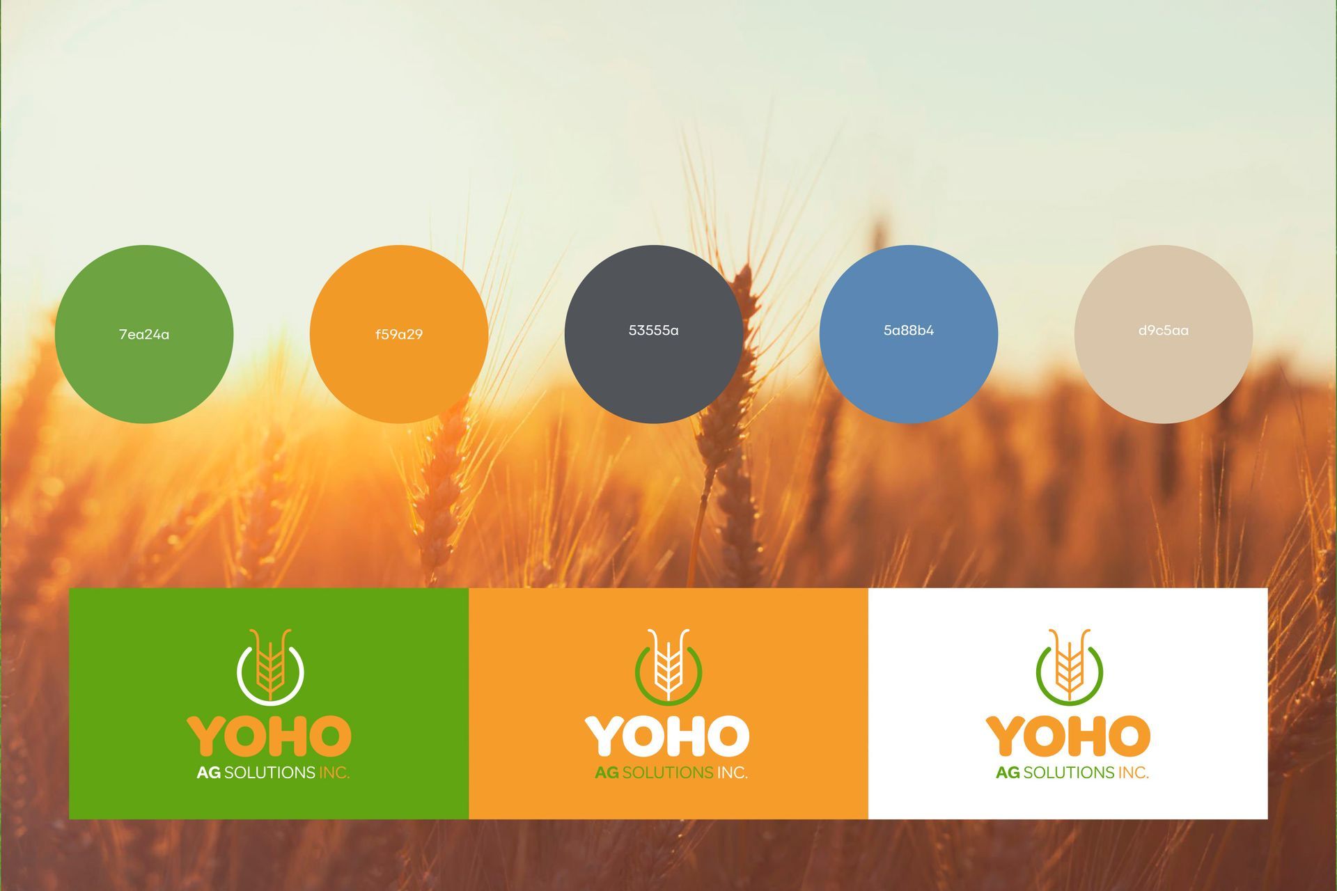 Yoho ag solutions branding design