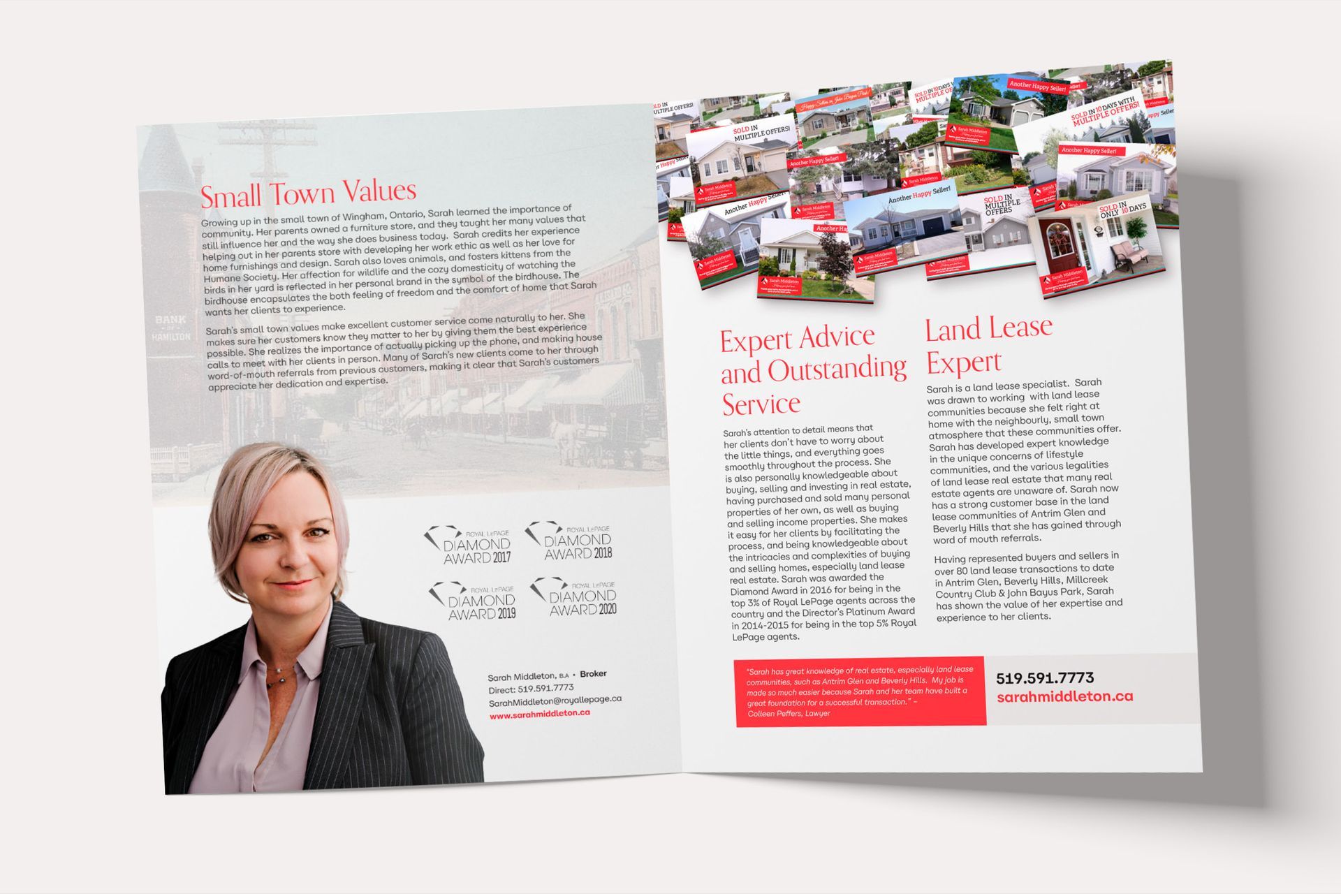 Sarah Middleton - Real estate branding and marketing design - Type