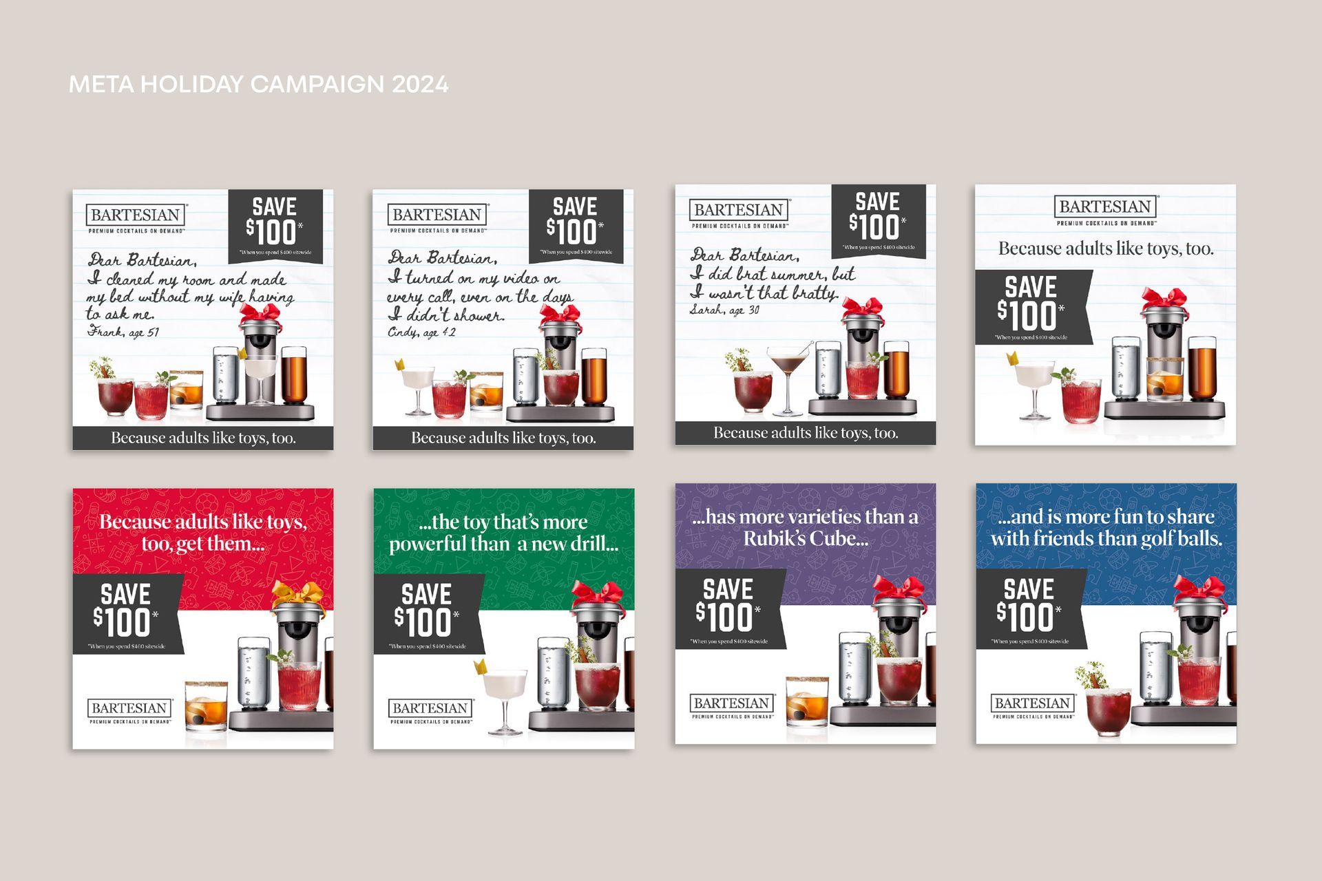 Holiday Meta ads - Christmas campaign 2024