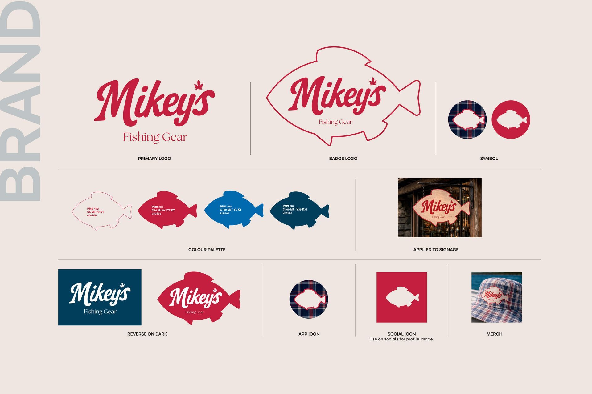 Mikey's branding elements