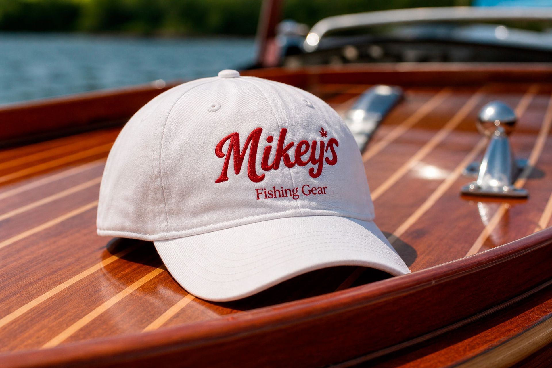 Mikey's branding - primary logo on hat