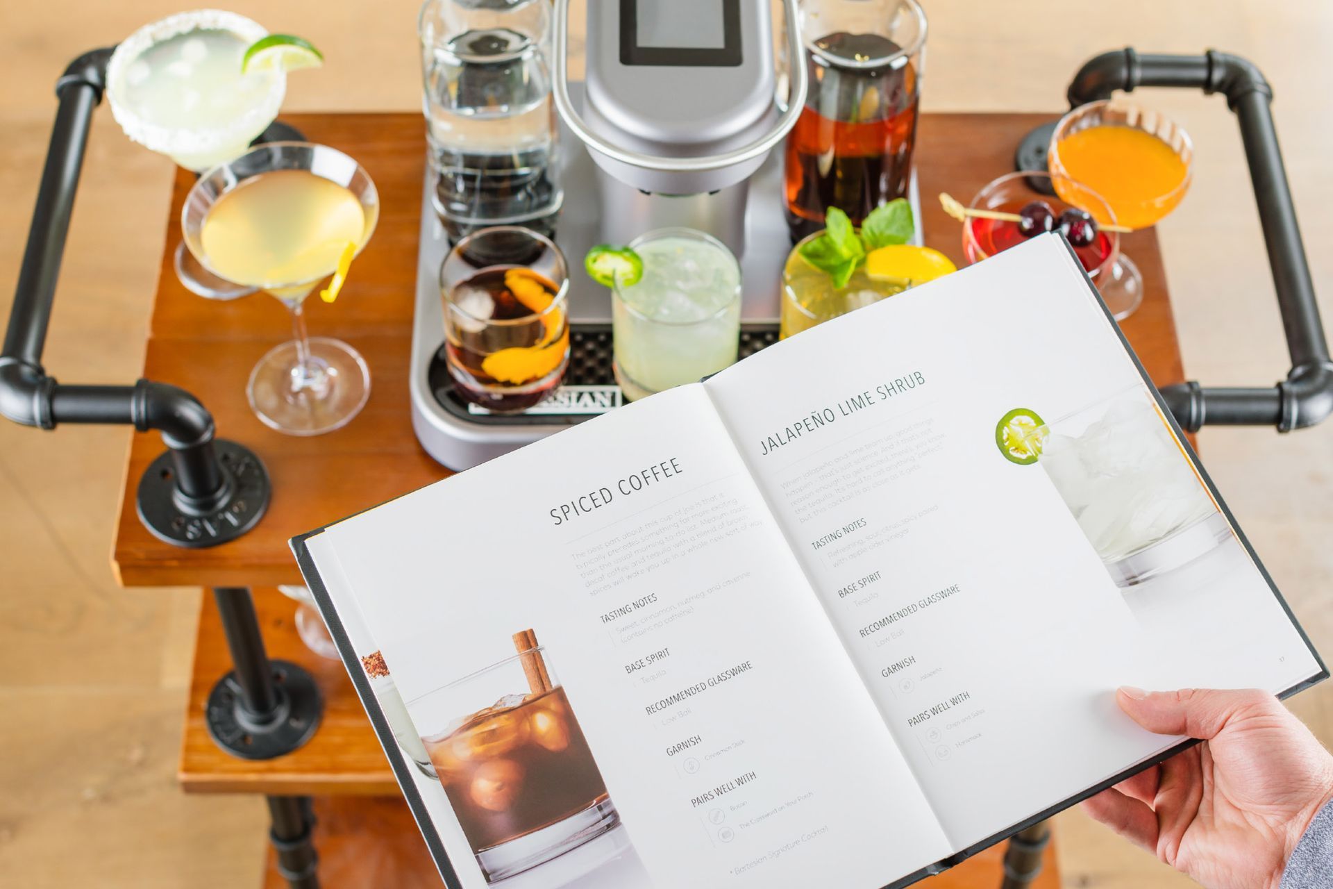 Leather bound menu book design and development