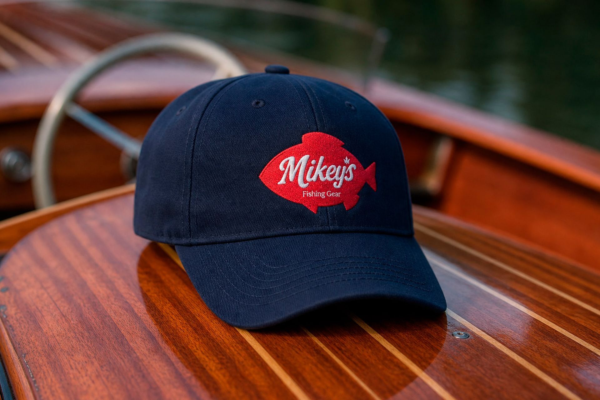 Mikey's branding - primary logo on hat