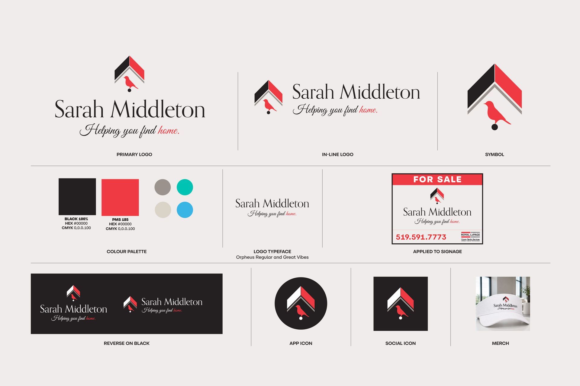 Sarah Middleton - Real estate branding and marketing design