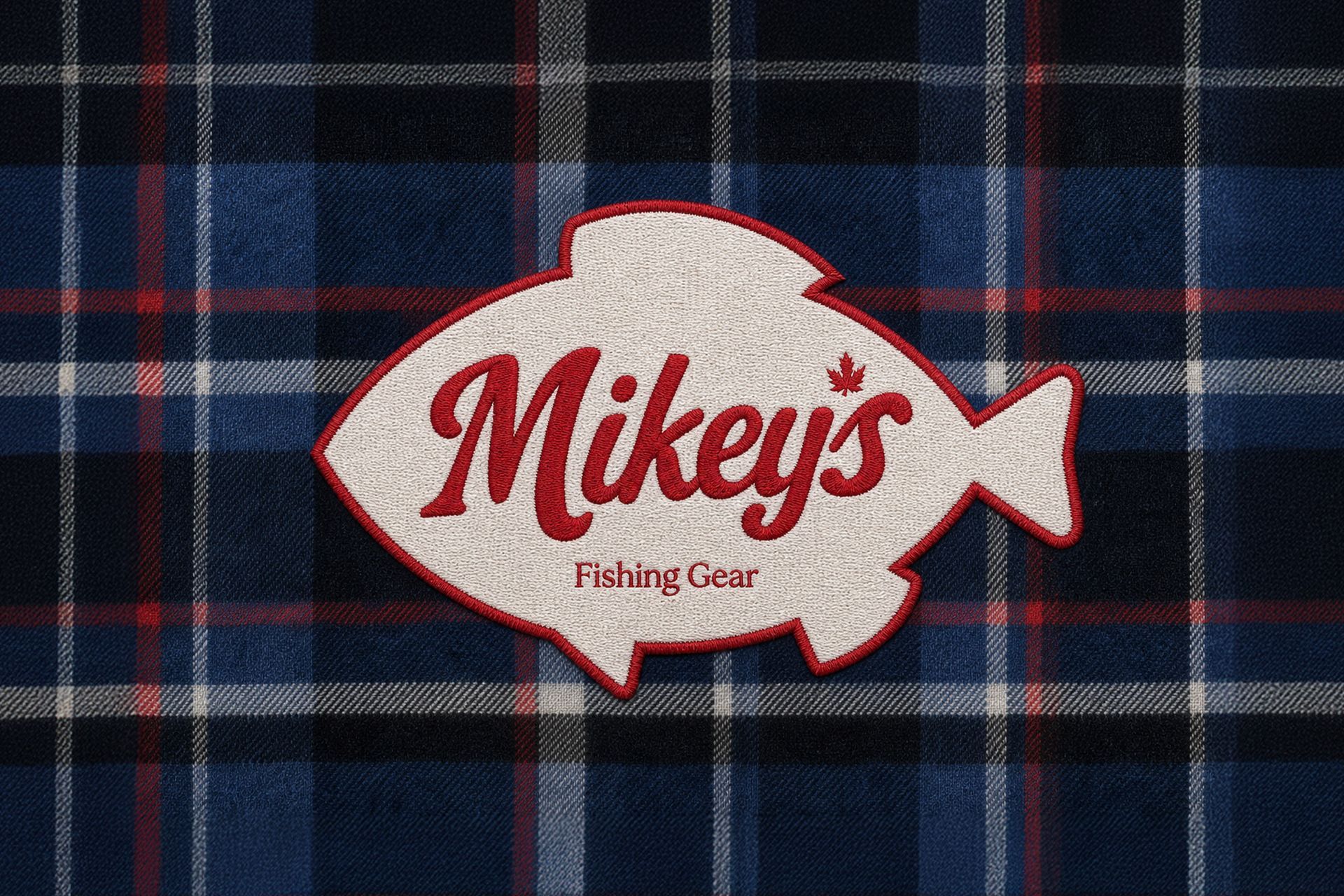 Mike's branding - embroidered badge logo