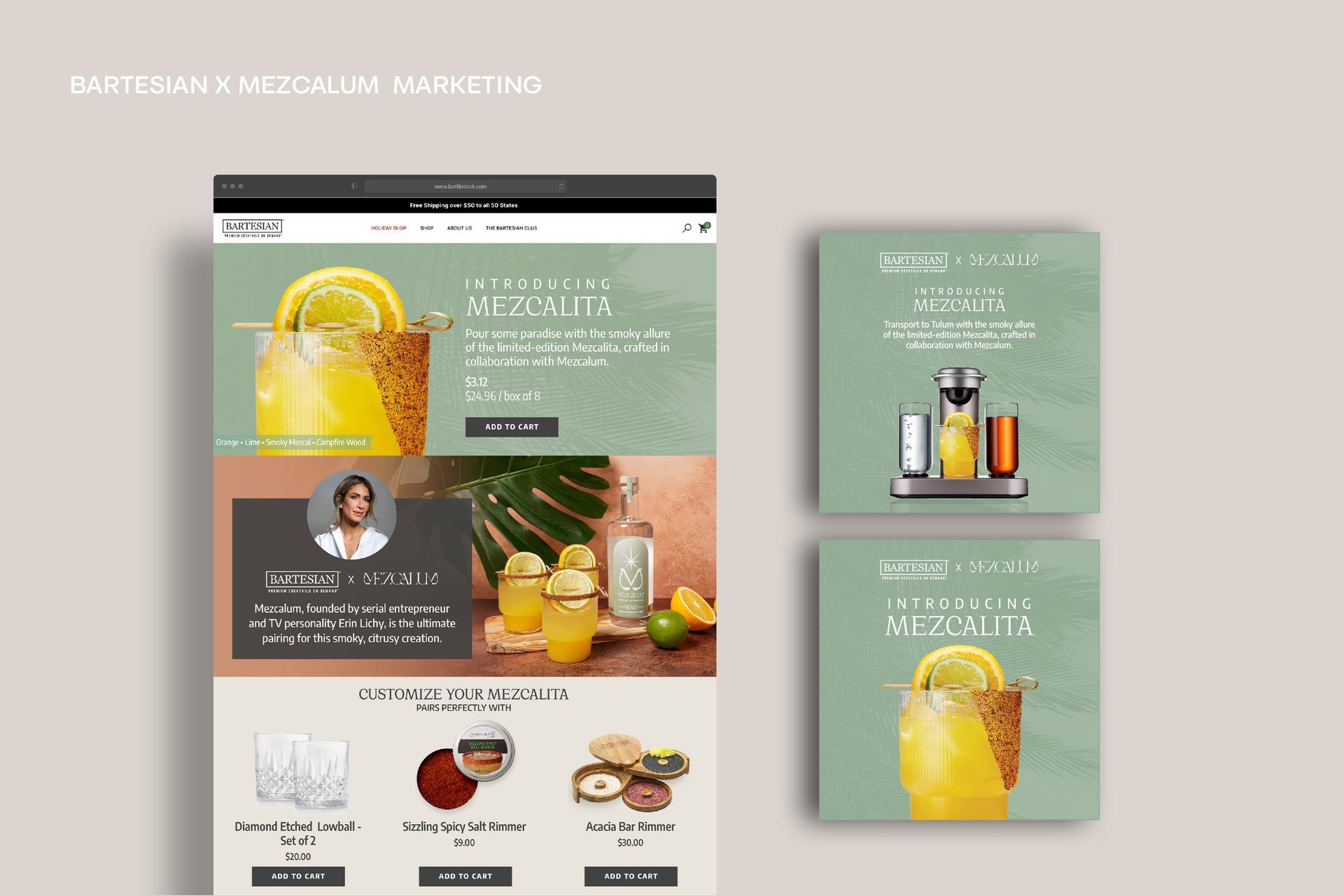 Email and Meta ad designs