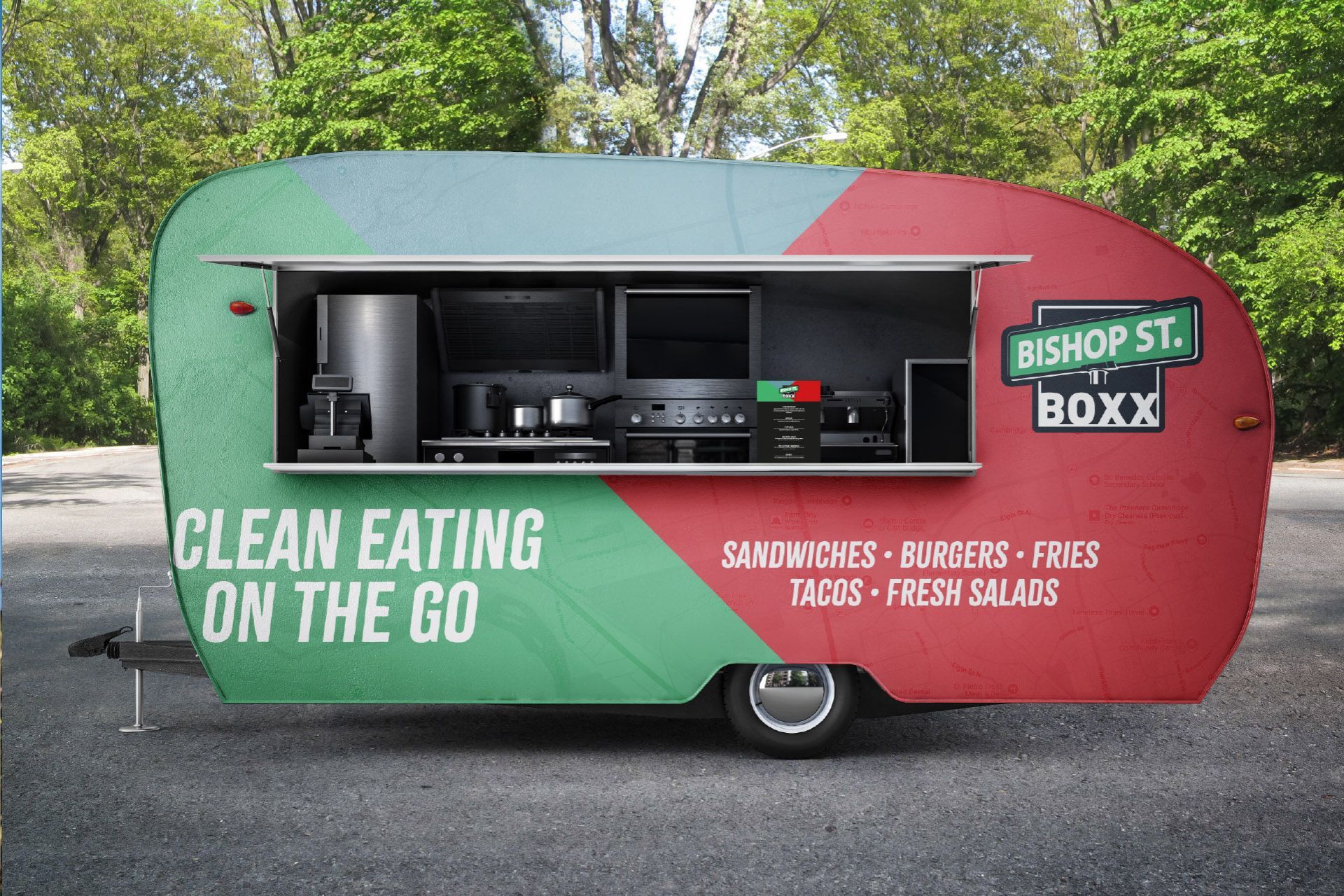 Food trailer branding and graphic design