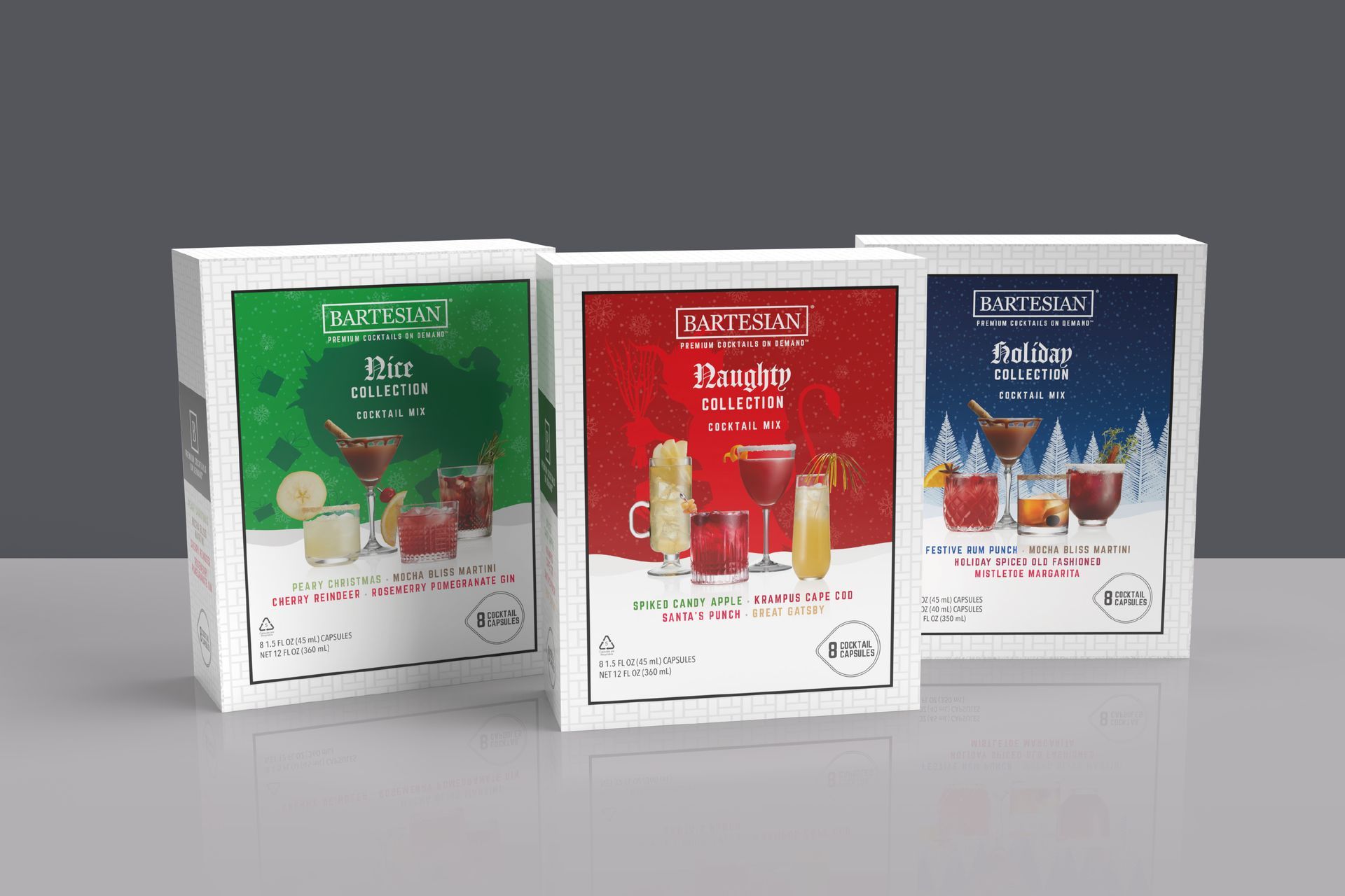 A selection of well-designed product packaging on display, highlighting branding, colour systems, an