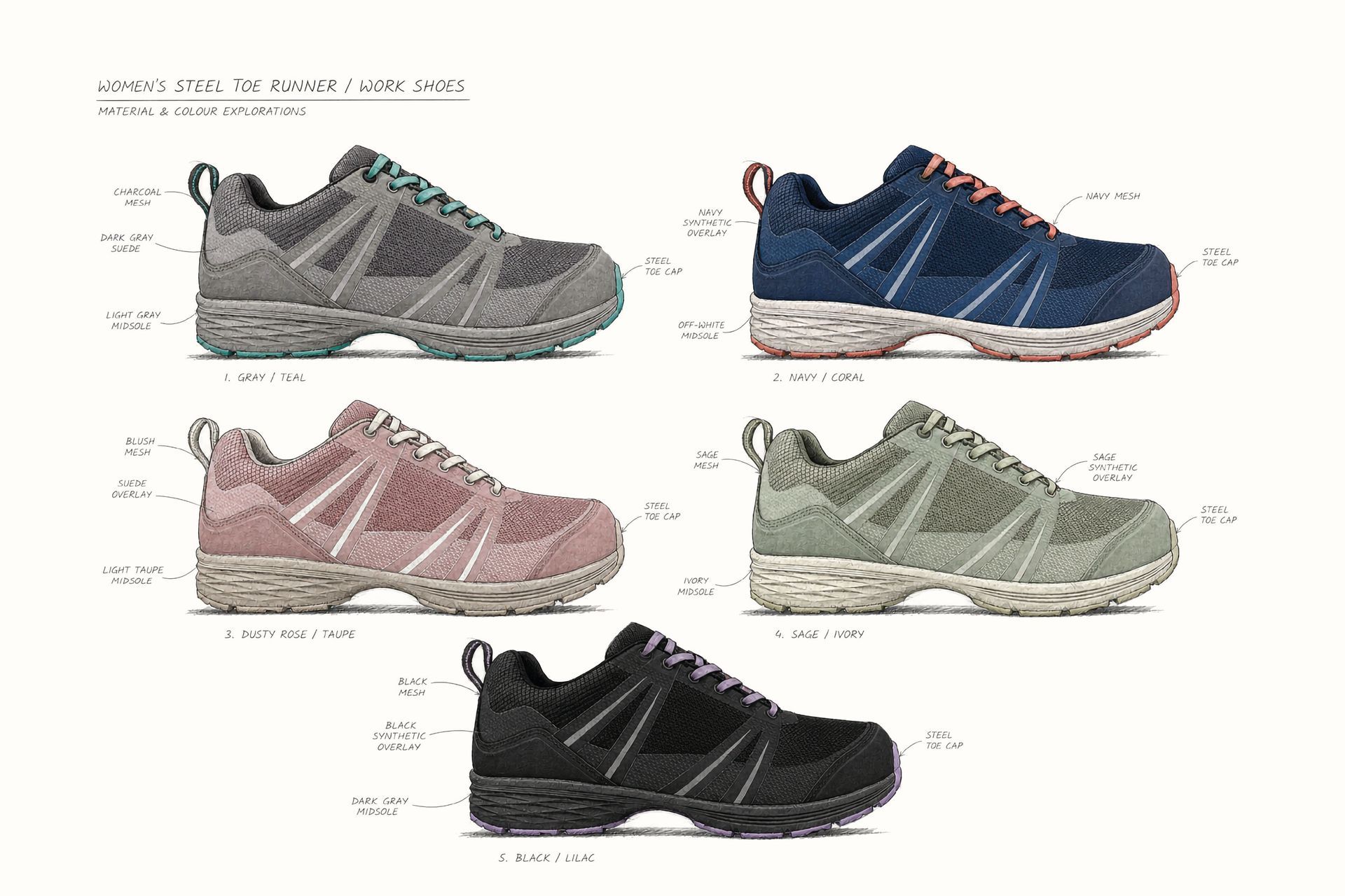 Footwear shoe design by Active Reason Design