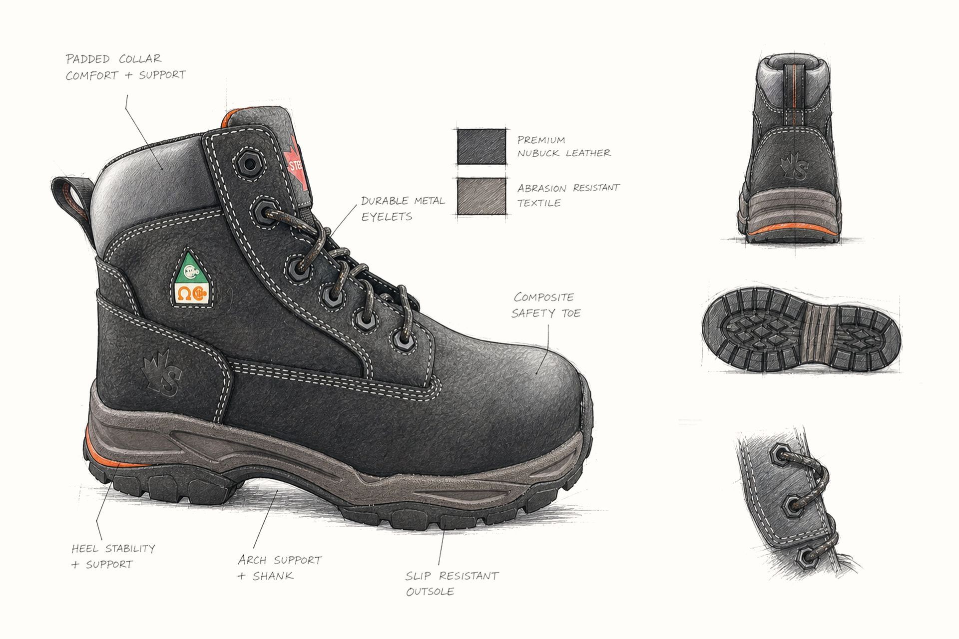 Footwear shoe design by Active Reason Design