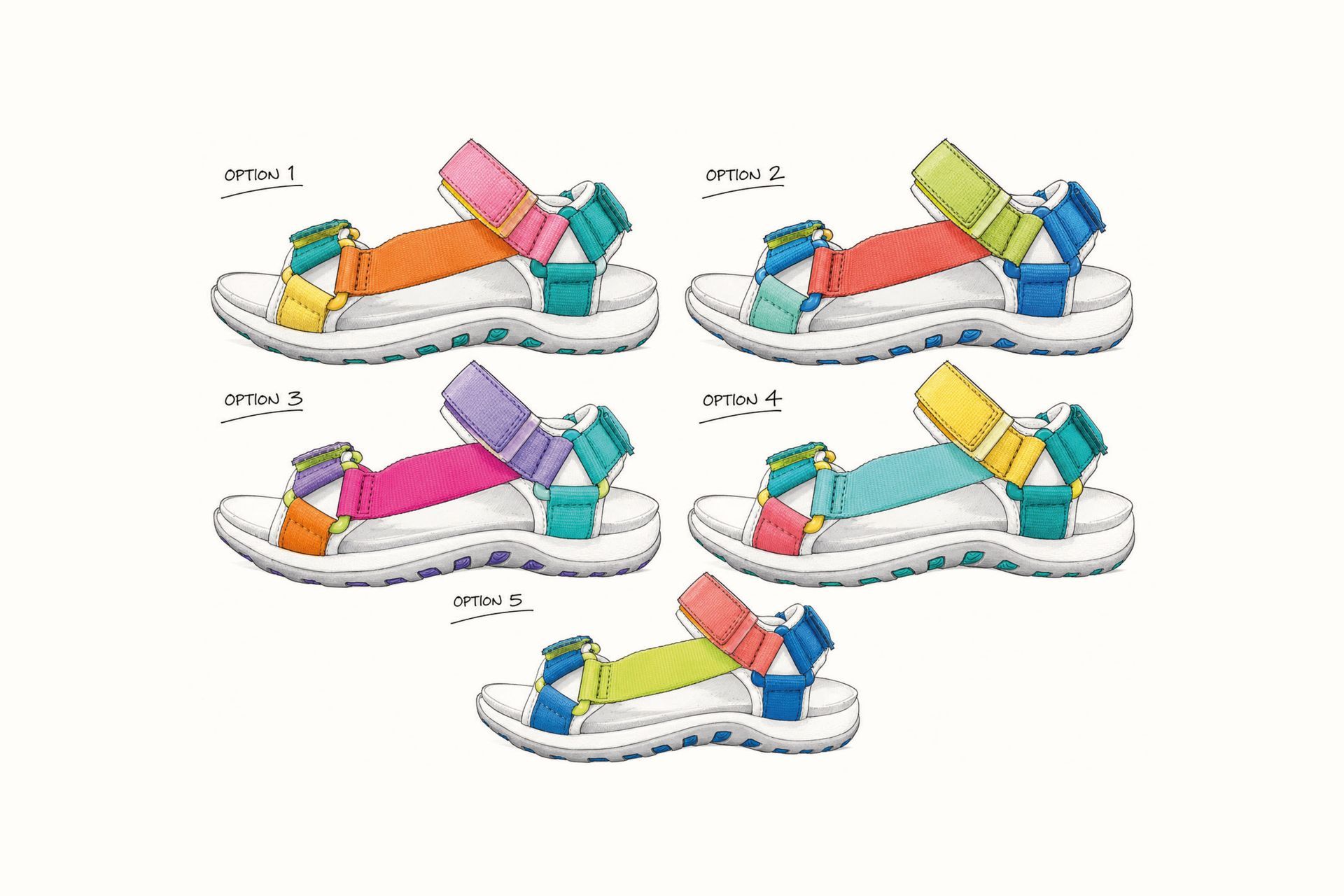 Footwear shoe design by Active Reason Design