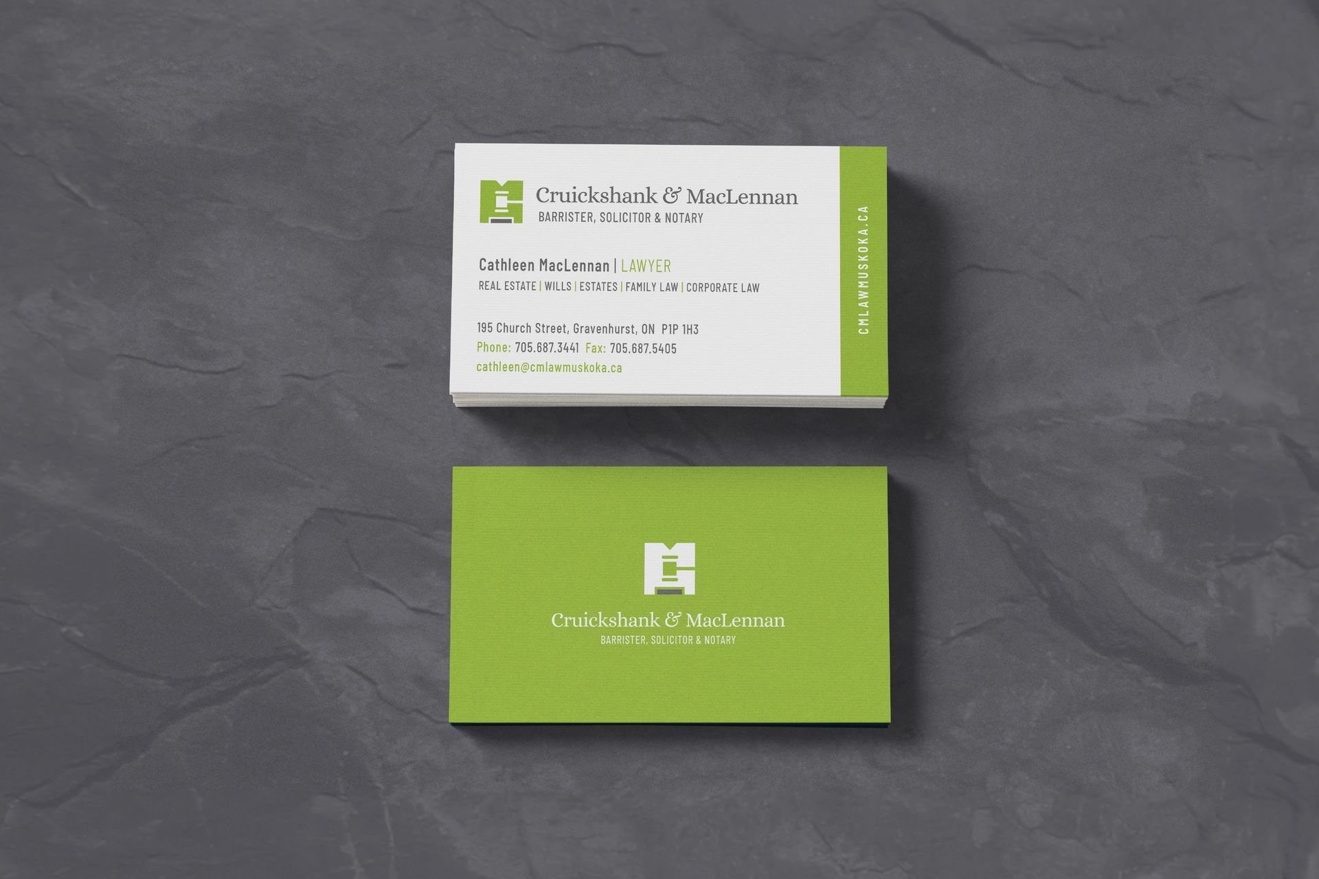 Lawyer branding strategy - stationery, business card design