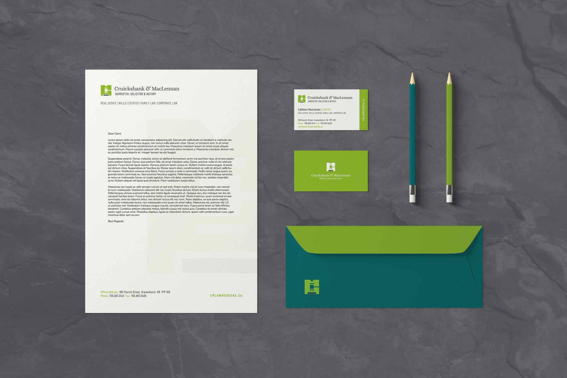 Lawyer branding strategy - Stationery Design