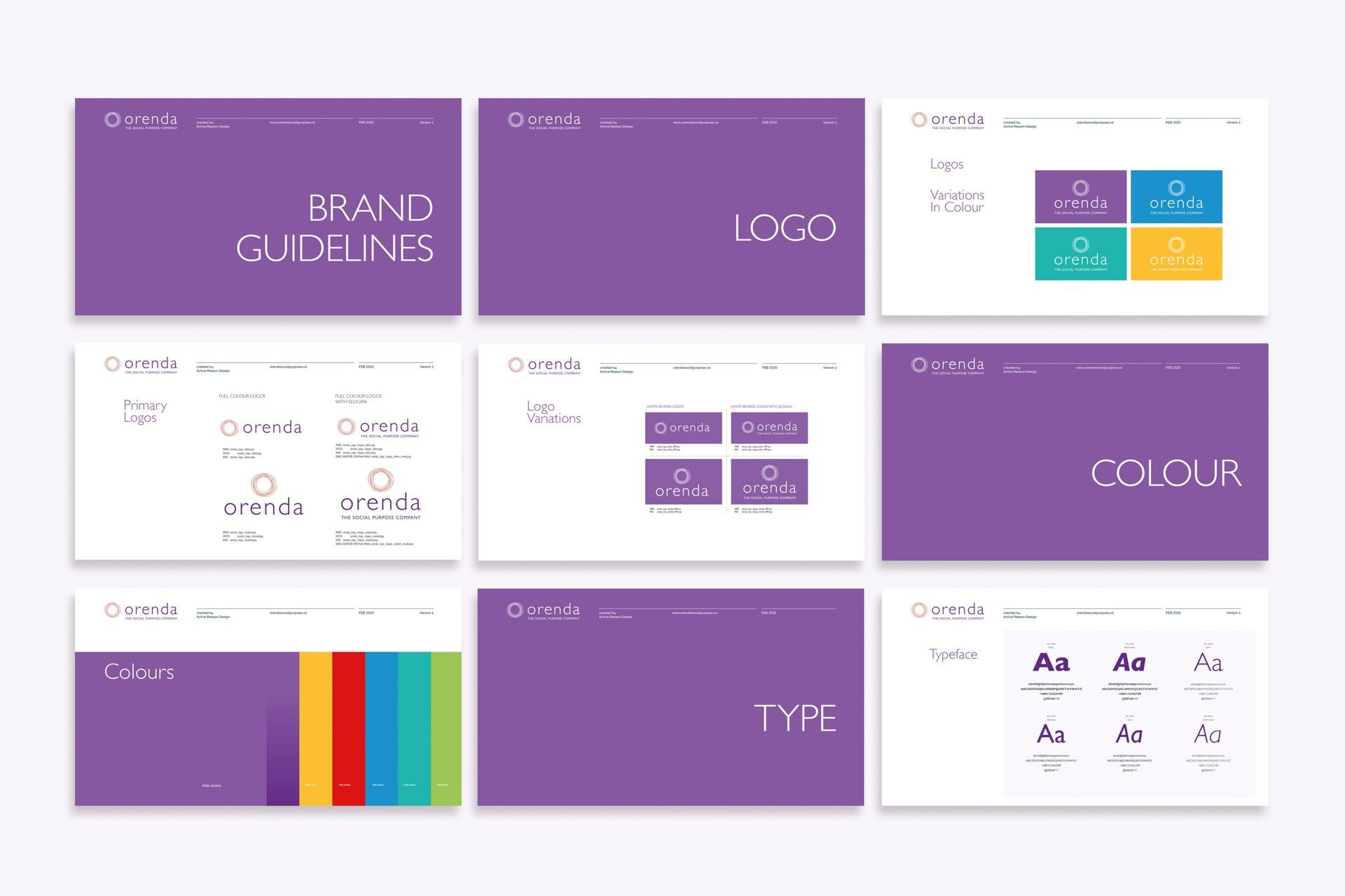 Brand guide for a business branding project