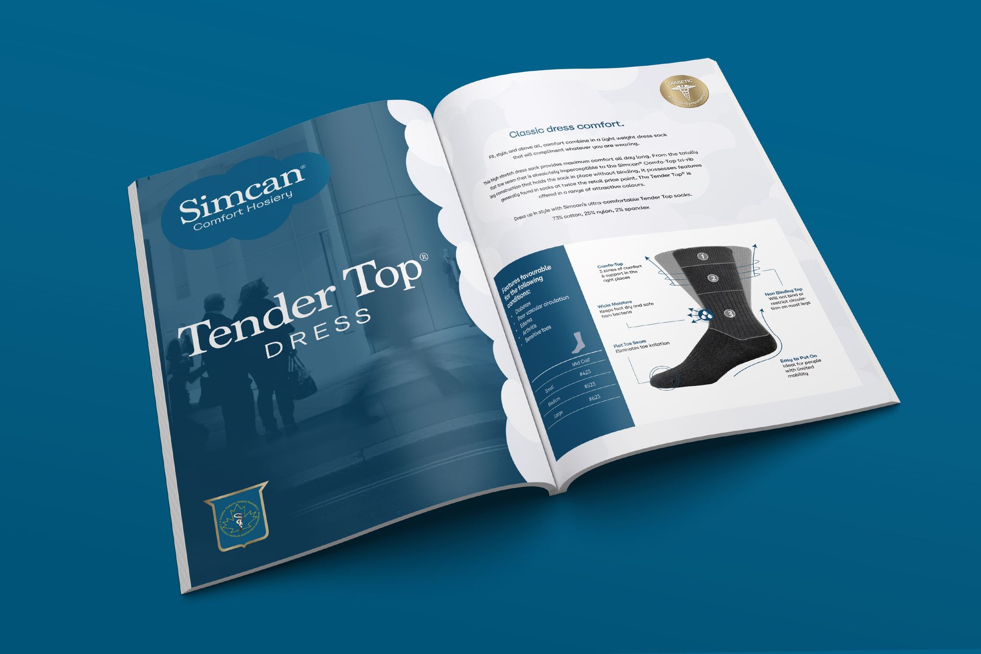 Simcan socks packaging and product branding strategy