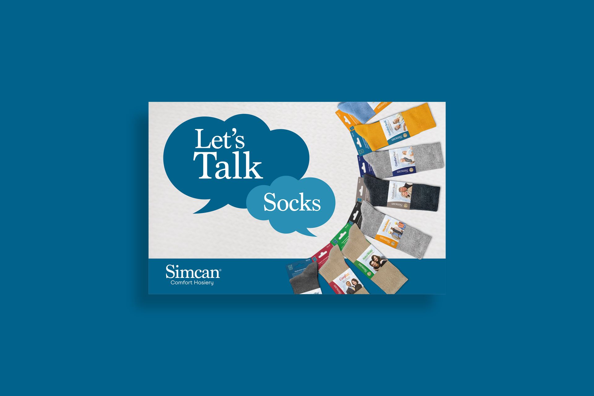 Simcan socks packaging and product branding strategy