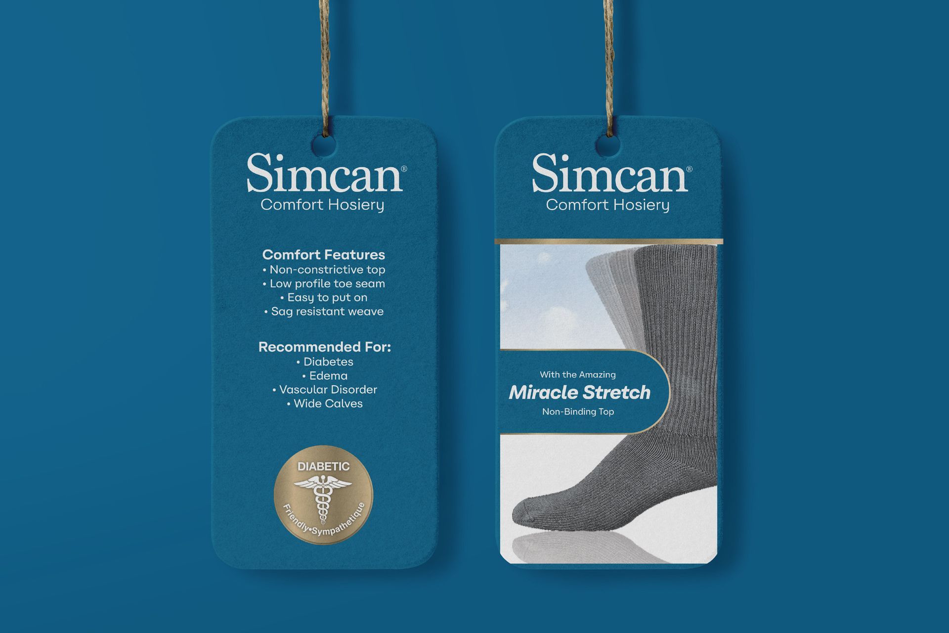 Simcan socks packaging and product branding strategy