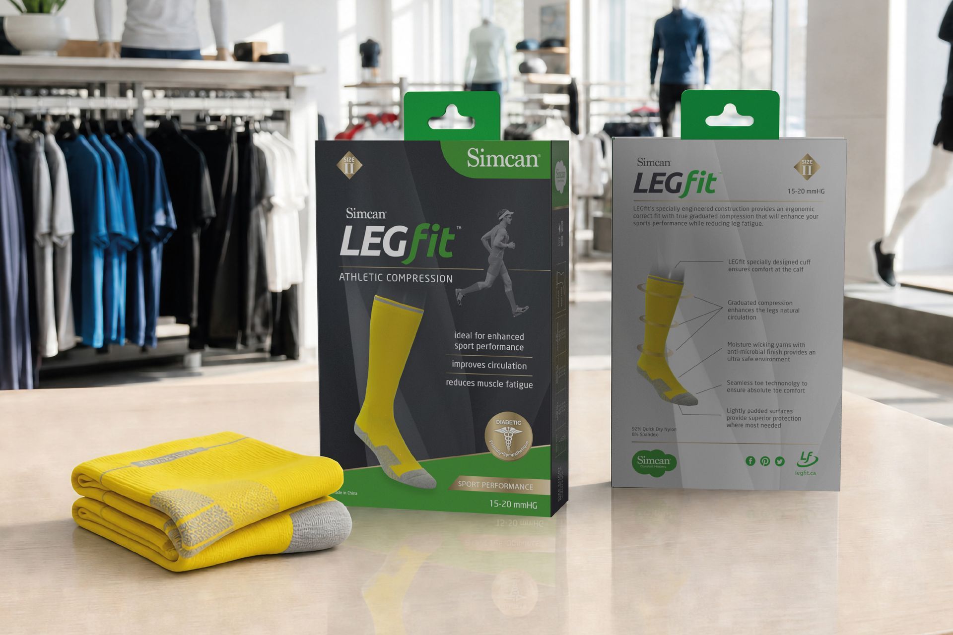 Simcan socks packaging and product branding strategy