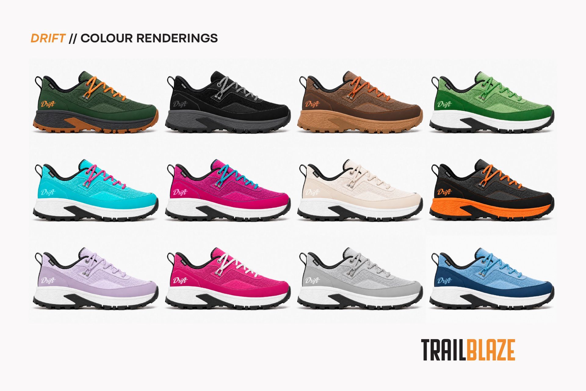 Drift footwear shoe and boot design
