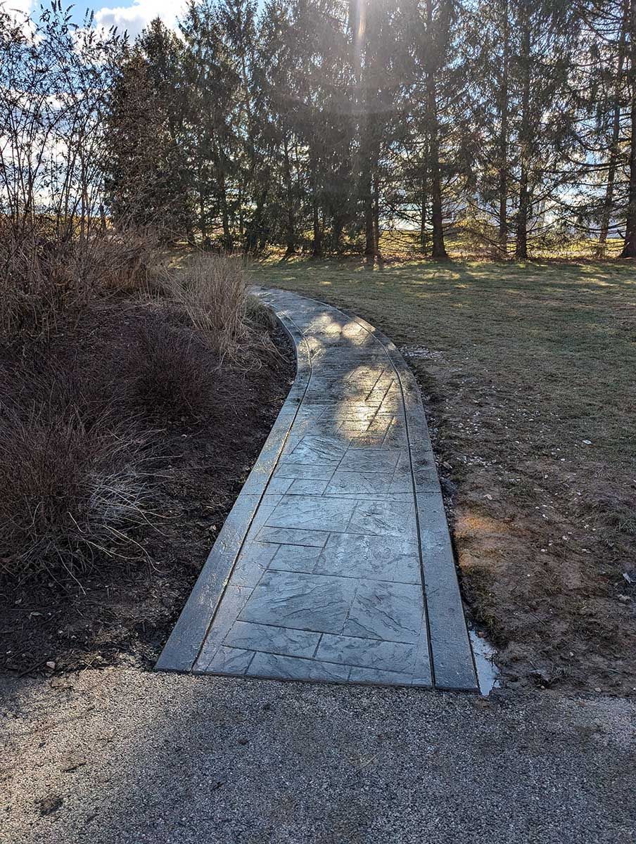 replaced sidewalk