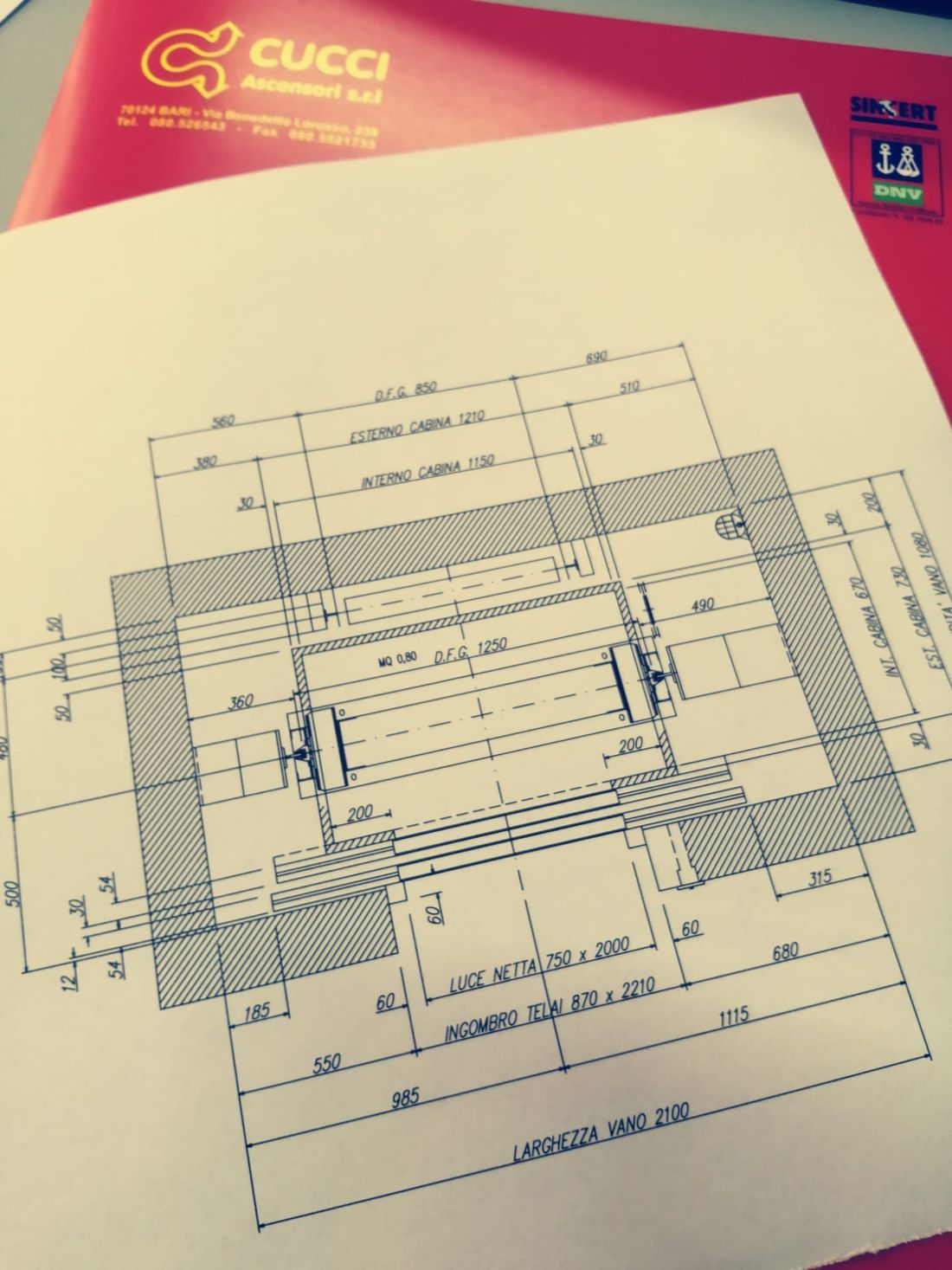progettazione ascensore a Bari