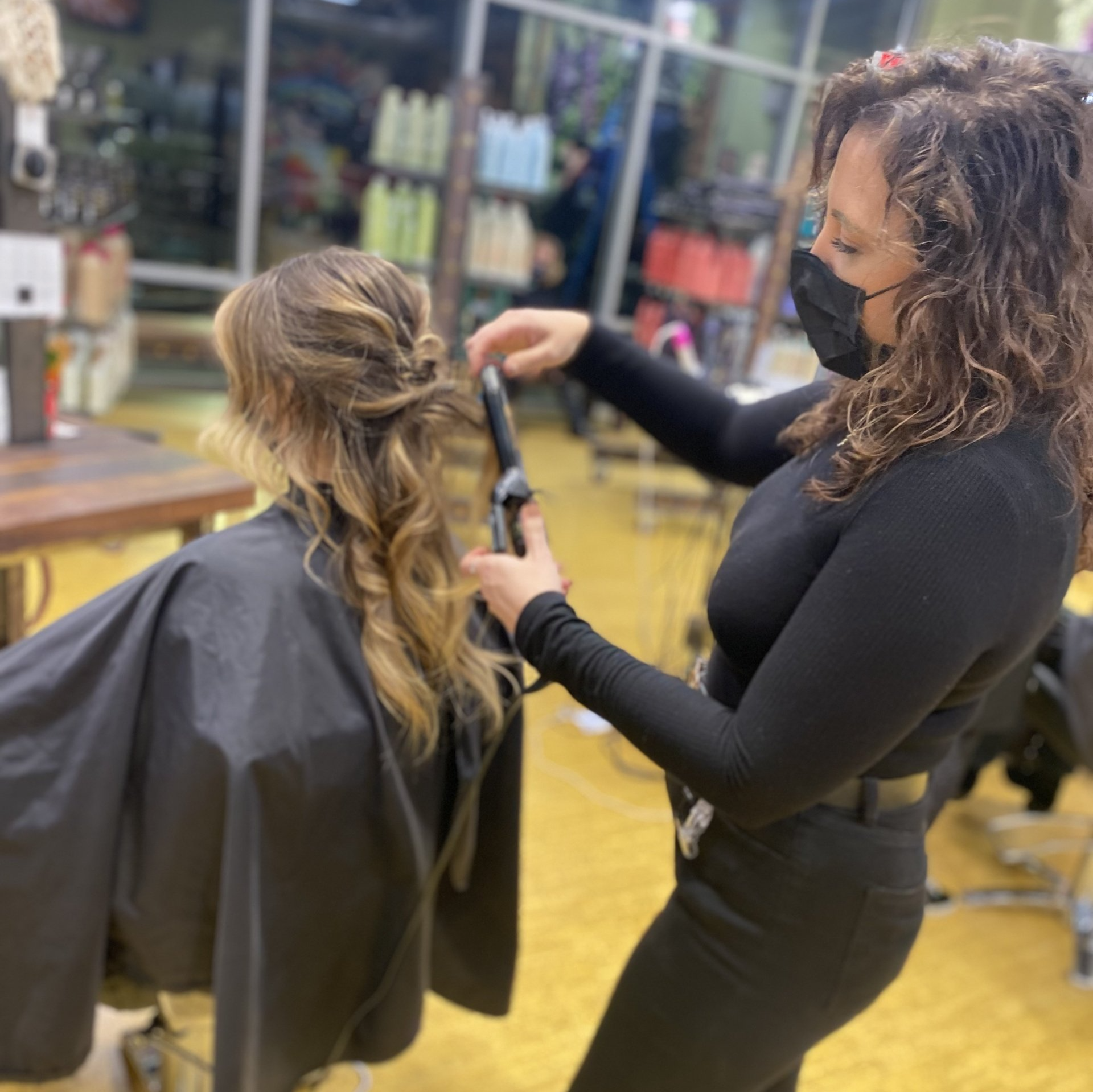 Woman Cutting Hair — Liquid Hair Salon — East Brunswick, NJ