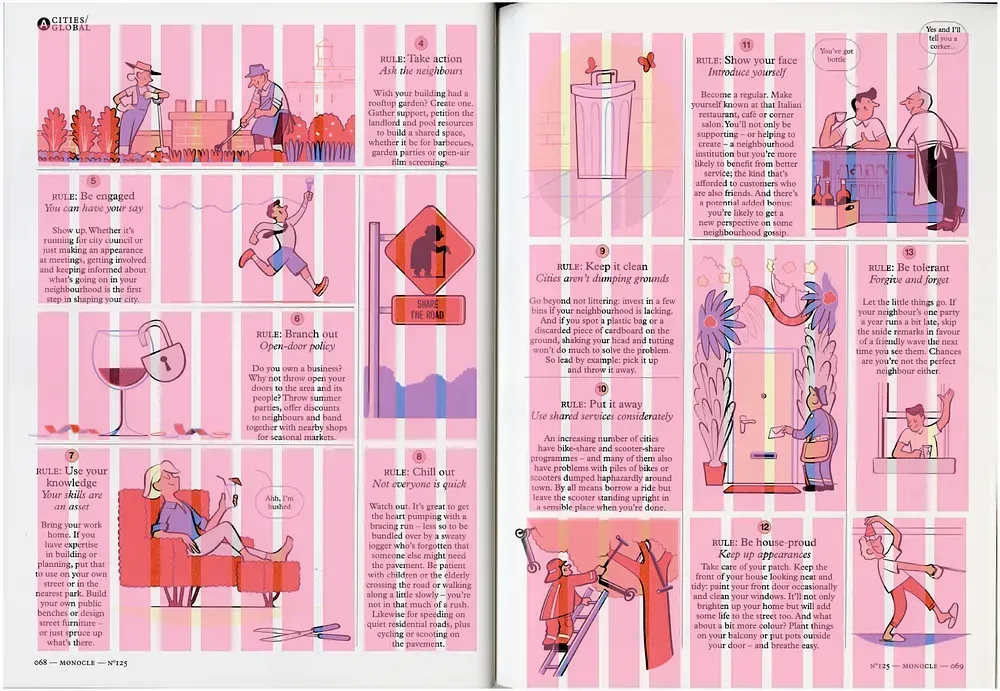 An image of Monocle magazine, where a magazine designer from The End Creative Agency in Sydney discusses its bold layout and stylish magazine design in a blog post.