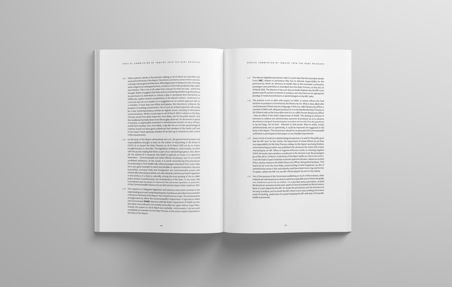 A clean double-spread from a report created by The End Creative Agency in Sydney.