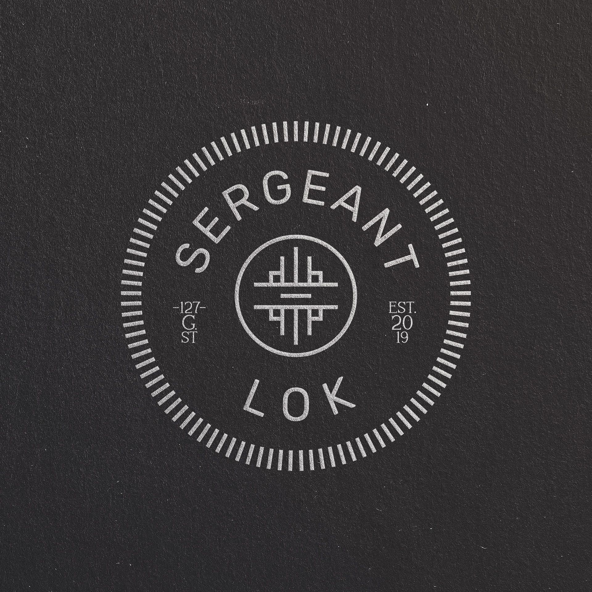 Logo design for Sergeant Lok, blending heritage with modern aesthetics, brought to life by The End Creative Agency.