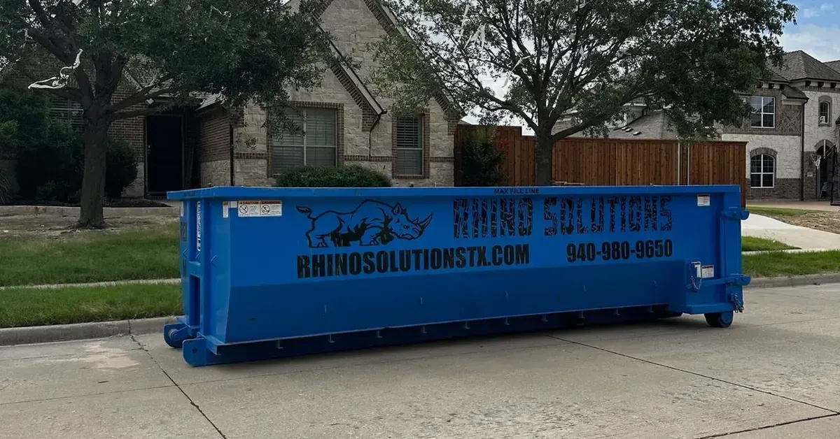 What can and cannot go in a rental dumpster in North Texas - Rhino Solutions
