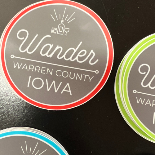 Round stickers with 