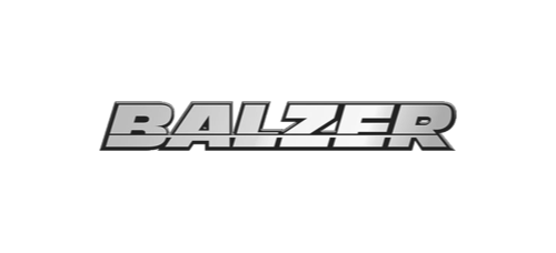 Balzer logo in bold gray italic lettering on a white background