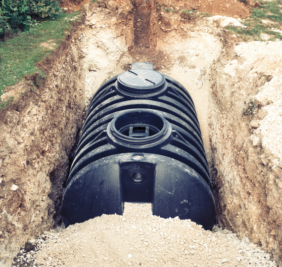 new septic tank install