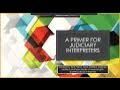 Colorful banner for a power of laughter initiative, with a central dark text box and geometric shapes.