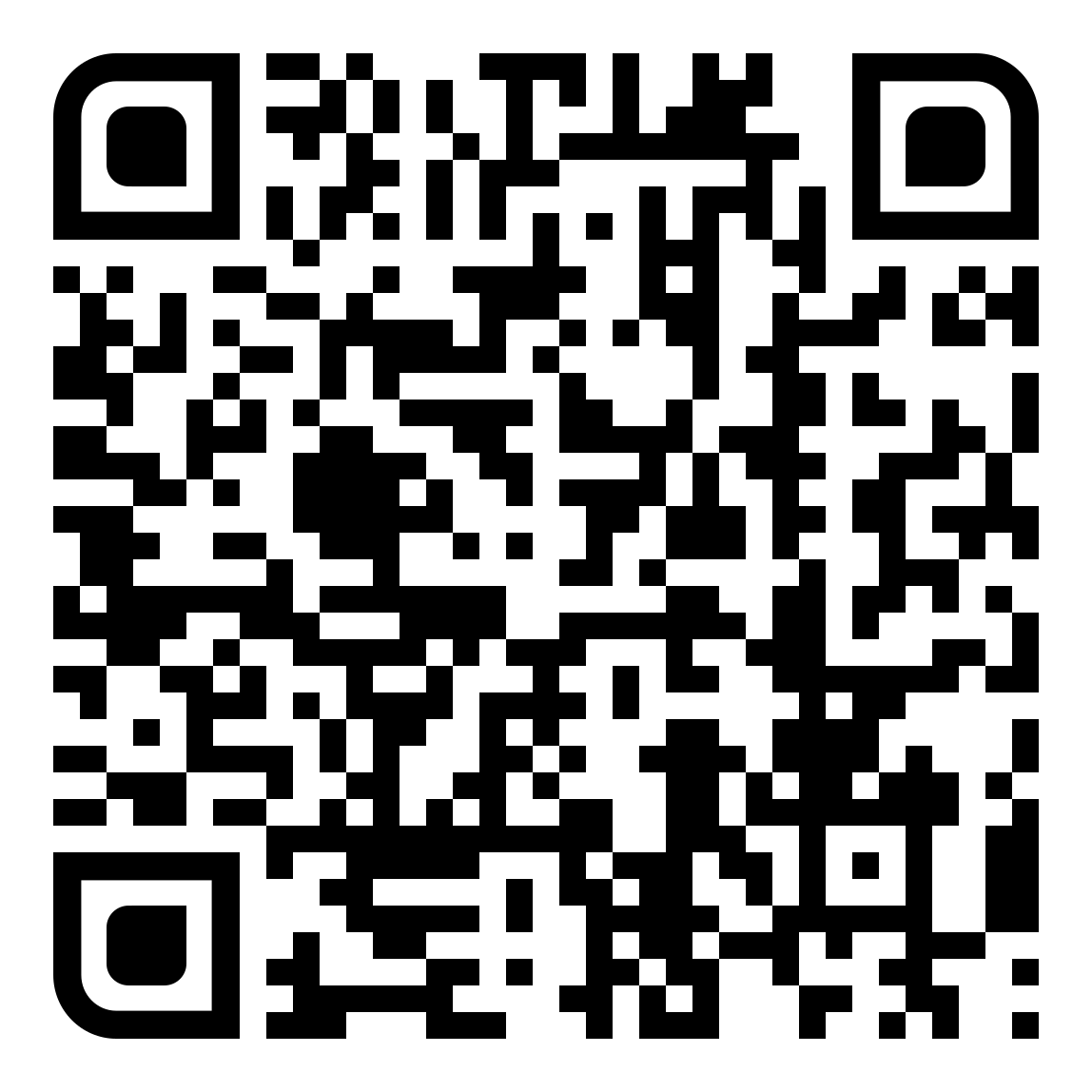 Black-and-white QR code on a plain white background.