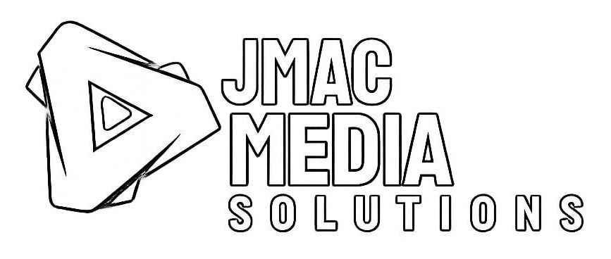 JMAG Media Solutions logo with a stylized play icon and bold black text on white background