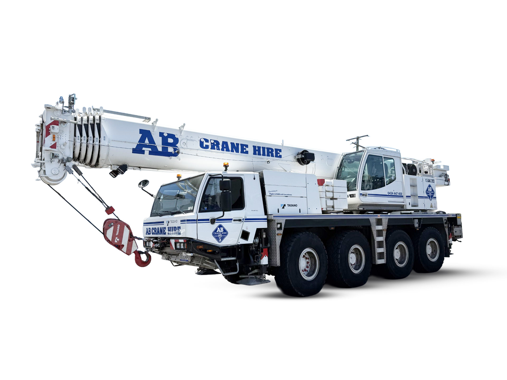 70T all Terrain Slew Crane Hire