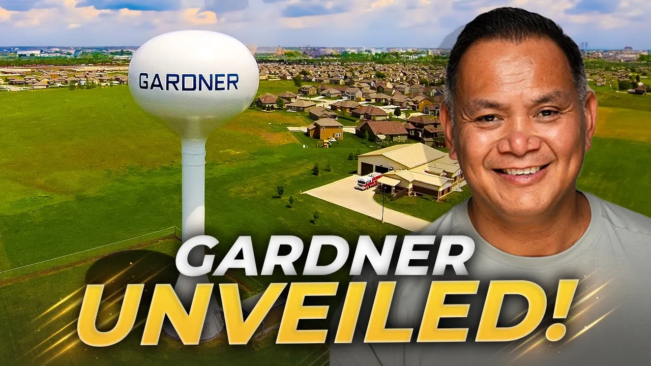Charming neighborhood in Gardner, Kansas, featuring tree-lined streets, well-kept homes. 