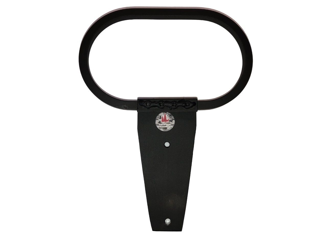 A black handle with a british flag on it