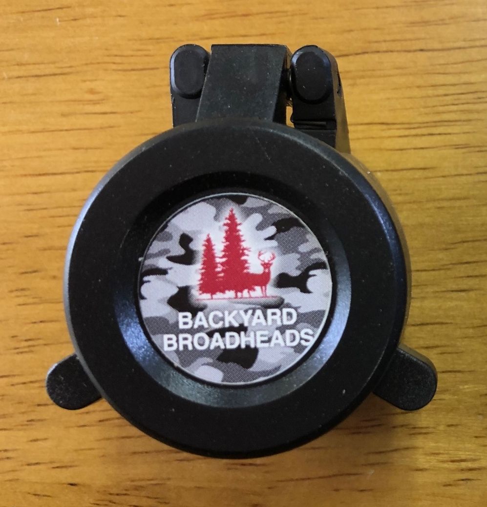 A backyard broadheads item is sitting on a wooden table