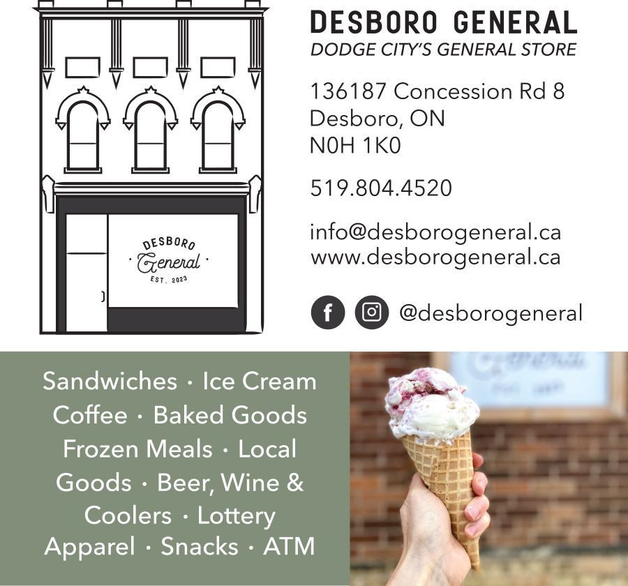Desboro General Store ad.