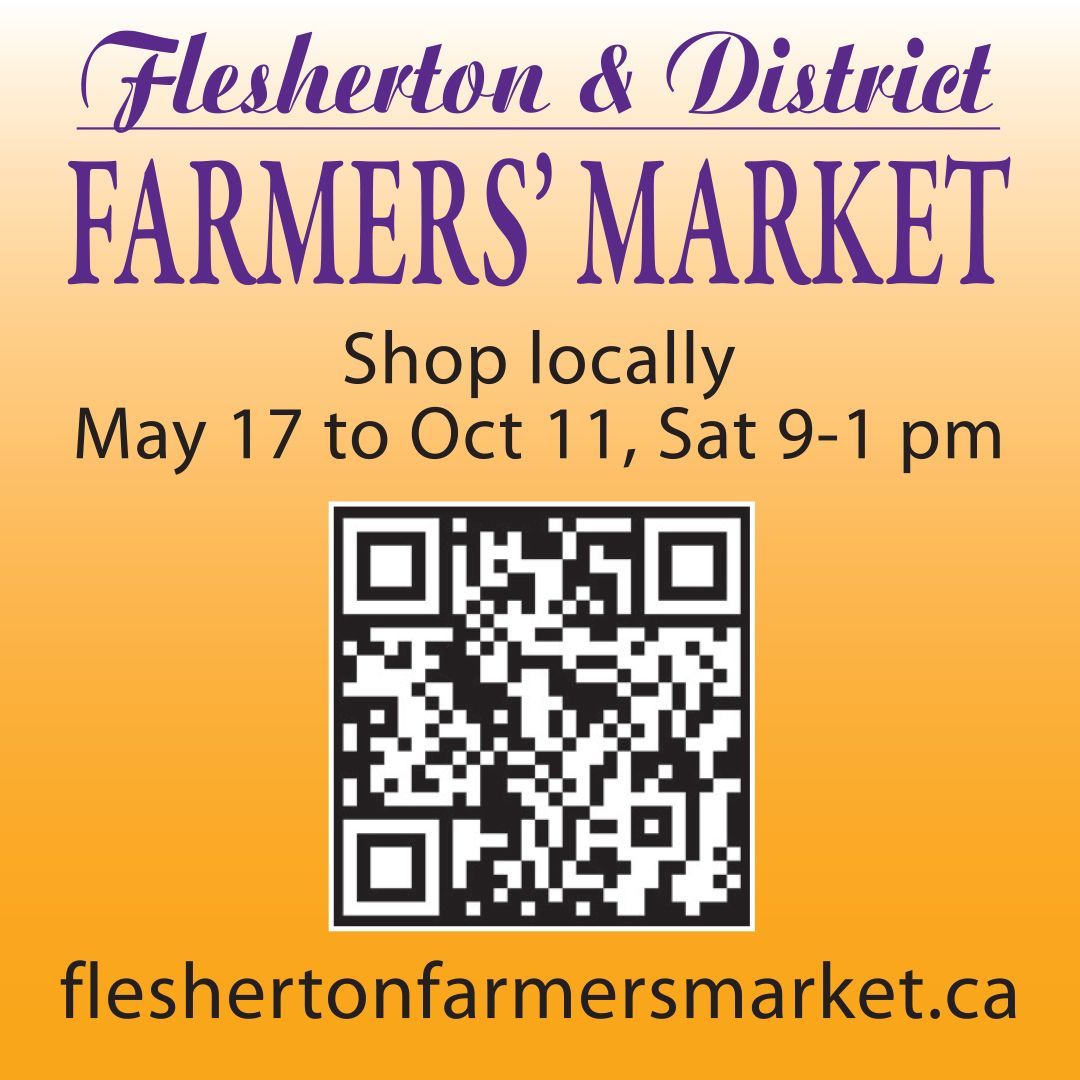Flesherton and District Farmers' Market ad.