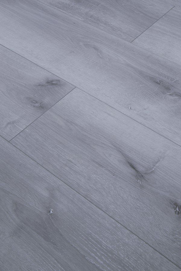 A close up of a gray wooden floor.