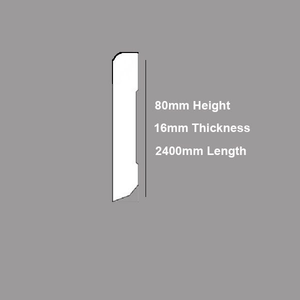 A picture of a wooden molding with measurements.