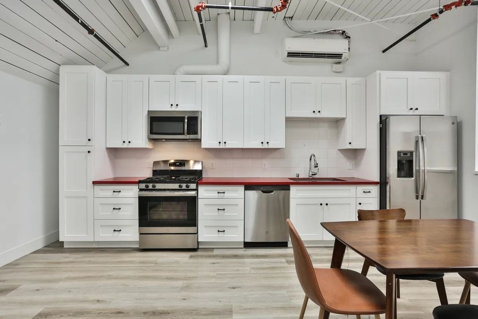 Bright open living space inside Oasis At The Orchard rentals