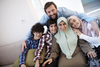 family smiling