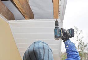 Roofers Kilmarnock fixing in replacement soffits and fascia boards