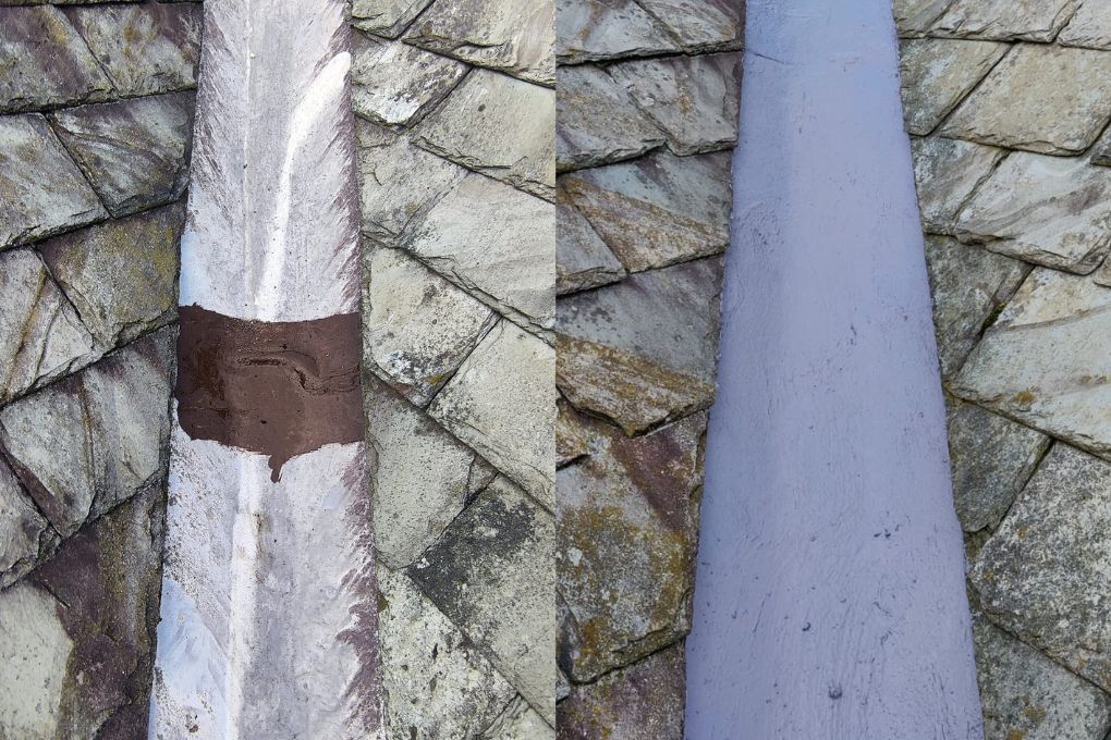 Roofers Kilmarnock repairs made to gutter channel