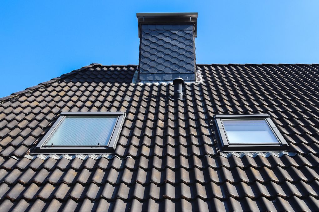 Roofers Kilmarnock having installed a double Velux skylight
