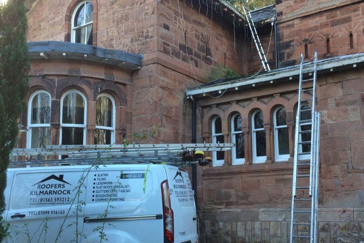 Roofers Kilmarnock about to start roof repairs